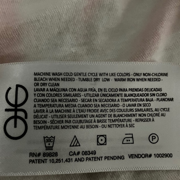 Frayed Jeans Women's Lace-up Front Tie Dye Short Sleeve Crew Neck Top - Size L - Picture 6 of 7